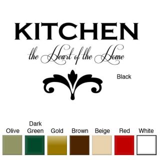 Kitchen the Heart of the Home Vinyl Wall Art Decal Was $23.99 Today