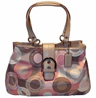 Signature Snaphead East West Bag Purse Tote 18805 Pink Multi Shoes