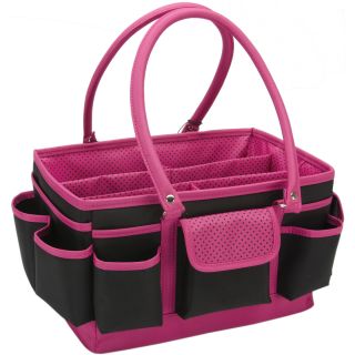 Moon Open Top Craft Tote Black/Pink Dots Today $26.99