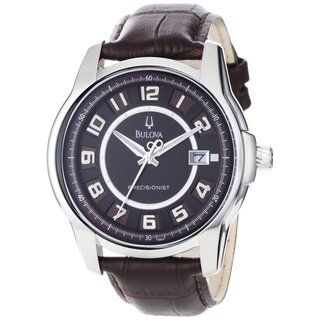 Bulova Mens Precisionist Claremont Brown Leather Watch