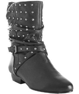  Pour la Victoire black leather studded Malena boots Shoes