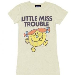 Junk Food Little Miss Trouble Cream Juniors T shirt Tee