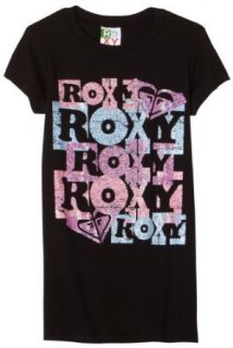 com Roxy Girls 7 16 Dancing Shoes Baby Tee,Black,XL (16) Clothing