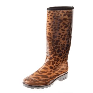 Henry Ferrera Womens Leopard Print Rain Boots Today $48.69