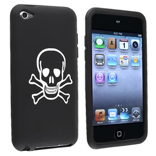 Black with Skull/ Crossbones Case for Apple iPod Touch Generation 4