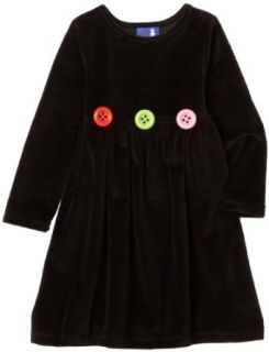 Flap Happy Velour Tee Dress with Multi Candy Buttons