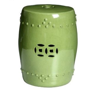 Porcelain Moss Green Stool (China)