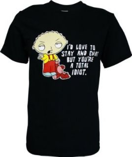Family Guy Stewie Youre A Total Idiot Mens Tee (X Large