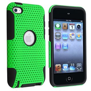 BasAcc Black/ Green Hybrid Case for Apple® iPod Touch Generation 4