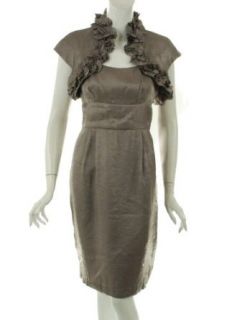 London Times Sleeveless Dress with Bolero Mink 12