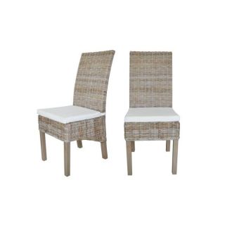 Lot de 2 chaises MAEVA     Dimensions  L.46 x P.63 x H.104 cm