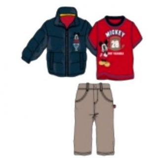 Mickey Mouse Toddler Boys 3 Piece Puff Jacket Set
