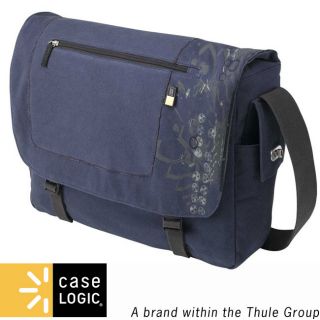 Case Logic 15.4 Inch Blue Canvas Laptop Messenger Bag