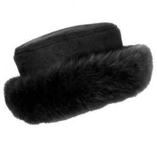 Betmar Nordic Princess Faux Fur Hat (Black) Clothing