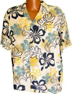 Exclusive Hawaiian (Rayon) Hibiscus Aloha Shirt in Slate