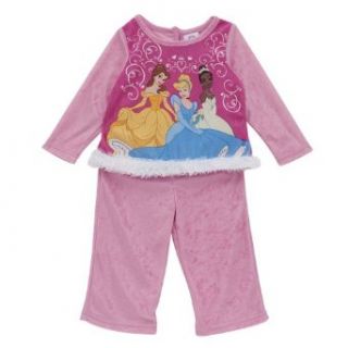 Disney Princess Toddler Girls Scroll Pajamas Size 2T