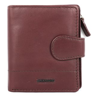 Brandio Womens Brown Leather Bi fold Wallet