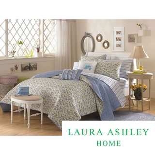 Laura Ashley Carlie Blue Twin size Quilt