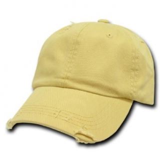 Decky Vintage Polo Cap   Yellow Clothing