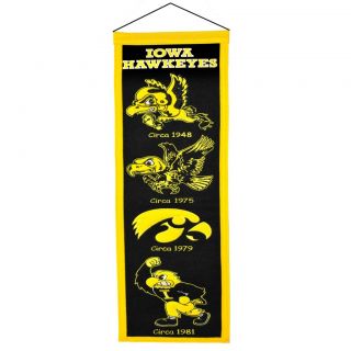 Iowa Hawkeyes Wool Heritage Banner Today $22.02