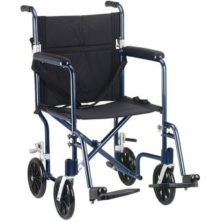 Drive Medical Flyweight 17 Aluminum Transport Wheelchair
