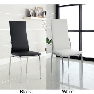 Duarte Modern Leatherette Dining Chairs (Set of 2)
