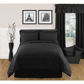 Sweet JoJo Designs Black Diamond 3 piece Full / Queen size Bedding Set