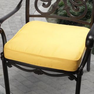 Clara 19 inch Outdoor Sunflower Yellow Cushion Made with Sunbrella