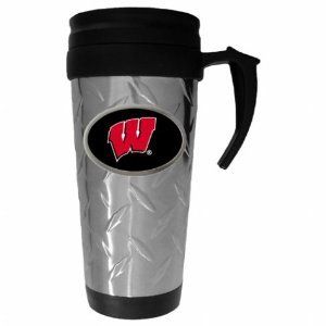 NCAA Wisconsin Badgers Steel Travel Mug