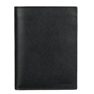Prada Black Leather Bi fold Wallet