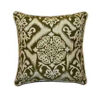 JAR Designs Ikat Green Throw Pillow