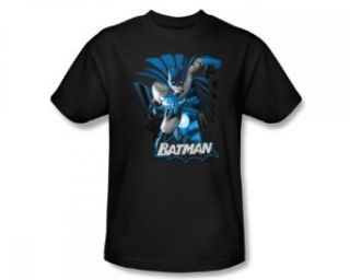Justice League   Batman Blue & Gray Slim Fit Adult T Shirt