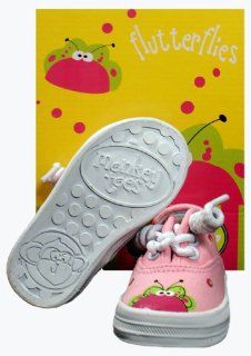 Monkey Toes Little Girls Flutter Bug Tennis Shoes (SZ 5) Baby