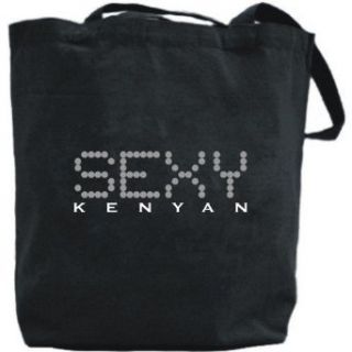 Canvas Tote Bag Black  Sexy Girls Kenyan  Kenya Country