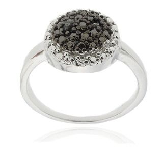 Sterling Silver Black Diamond Accent Ring