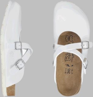 42.0 W EU made of Birko Flor in White with a regular insole Shoes