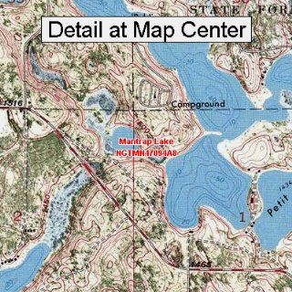 USGS Topographic Quadrangle Map   Mantrap Lake, Minnesota