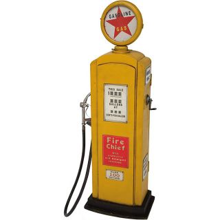 Yellow Novelty Gas Pump Game Room Storage Chest