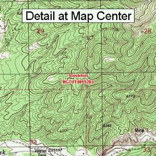 USGS Topographic Quadrangle Map   Stockton, Utah (Folded