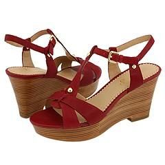 Franco Sarto Electra Cherry Leather Sandals