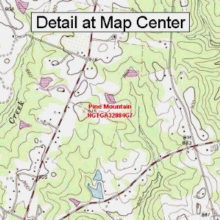 USGS Topographic Quadrangle Map   Pine Mountain, Georgia