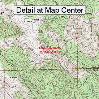 USGS Topographic Quadrangle Map   Tehachapi North