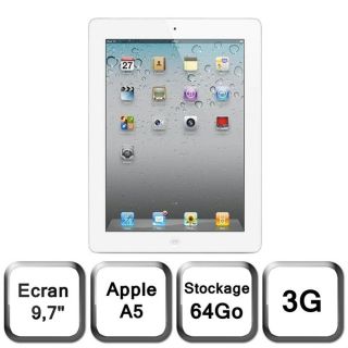 Tablette multimédia 3G   Écran Multi Touch panoramique 9.7   64 Go