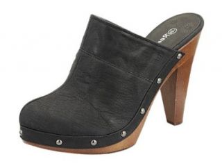 AUTUMN 1 Women High Heel Platform Clog Sandal   Black, Size 8.5 Shoes