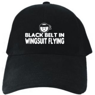 BLACK BELT IN Wingsuit Flying Black Baseball Cap Unisex