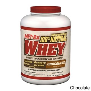 MET Rx 100% Natural Whey Protein Supplement (5 Pounds)