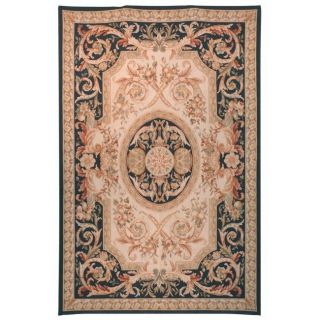 Hand knotted French Aubusson Beige Wool Rug (9 x 12) Today $1,259