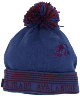 NHL Colorado Avalanche Cuffless Knit Hat With Pom, One