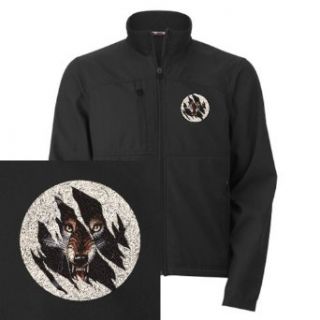 Artsmith, Inc. Mens Embroidered Jacket Wolf Rip Out