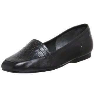  Womens Enzo Angiolini Flats Liberty   Black/Black Crocco Shoes